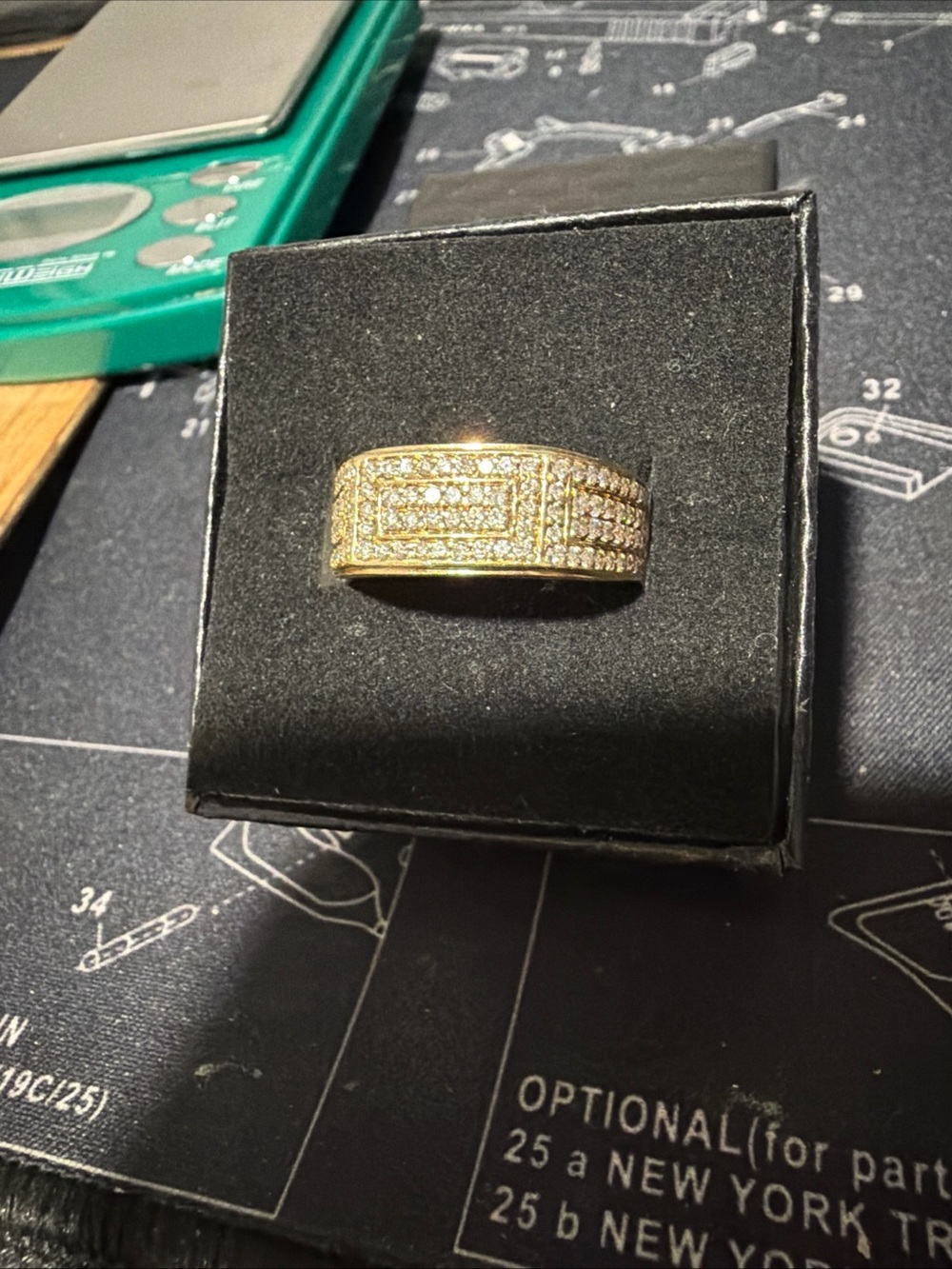 10k Gold Natural Diamond Ring